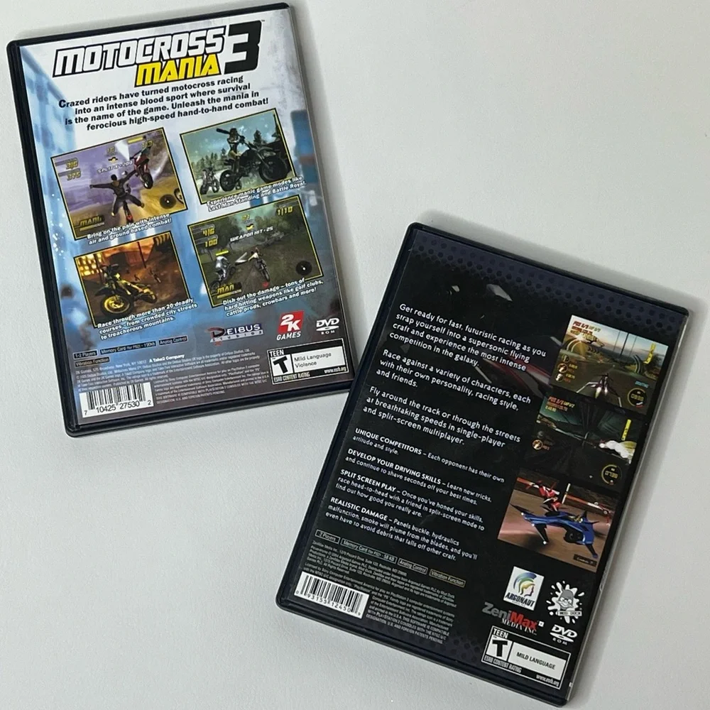 Sony PlayStation 2 Game Bundle: Motocross Mania 3 & Power Drome